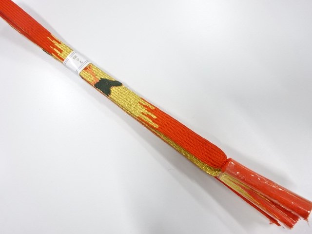 JAPANESE KIMONO / UNUSED KOREI HAND-TIED OBIJIME